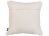 Set of 2 Cotton Macrame Cushions with Tassels 45 x 45 cm Beige BEDADI_904639