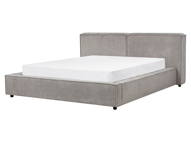 Fabric EU King Size Bed Grey LINARDS_876148
