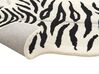 Teppe tiger 100 x 160 cm ull svart/hvit SHERE_874825