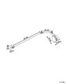Long Arm Wall Light Silver MISSISSIPPI_692570
