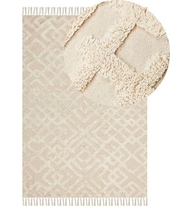 Matto puuvilla beige 140 x 200 cm ARDAHAN