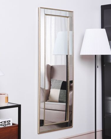 Wall Mirror 50 x 130 cm Gold with Silver FENIOUX