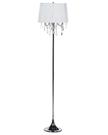 Kovová stojací lampa 165 cm bílá EVANS