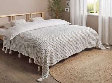Cotton Bedspread 220 x 240 cm Off-White MODAR