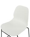 Set of 4 Dining Chairs White PANORA_873620