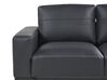 2 Seater Sofa Faux Leather Black SOVIK_891892