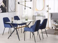 Ruokapöytä lasitasolla metalli musta 140 x 80 cm SACRAMENTO Ruokapöytä lasitasolla metalli musta 140 x 80 cm SACRAMENTO