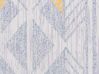 Vloerkleed polyester grijs/geel 140 x 200 cm KARGI_763357