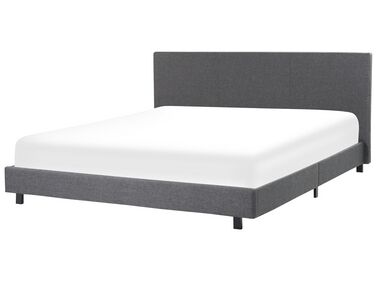 Čalúnená posteľ sivá 180 x 200 cm ALBI