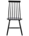 Set of 2 Wooden Dining Chairs Black BURBANK_796770