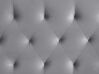 Tagesbett ausziehbar Samtstoff grau Lattenrost 90 x 200 cm MONTARGIS _798333