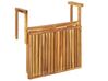Balkontafel hangbaar verstelbaar acaciahout lichtbruin 60 x 40 cm UDINE_810161