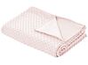 Capa de cobertor pesado em tecido rosa 135 x 200 cm CALLISTO_891765