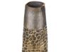 Metal Flower Vase 44 cm Distressed Gold THIVA_885615