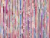 Teppich Baumwolle bunt-weiß 80 x 150 cm abstraktes Muster Kurzflor BARTIN_643374