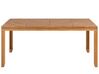 Zestaw ogrodowy drewniany stół i 4 krzesła jasny BARATTI_869003