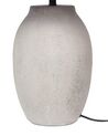 Tischlampe Keramik hellgrau 58 cm Kegelform GRALIWDO_898188