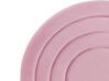 Cama de solteiro com arrumação em veludo rosa 90 x 200 cm ANET_860730