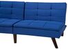 Sofá cama 3 plazas tapizado azul marino RONNE_691661