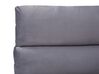 Velvet EU Double Size Ottoman Bed Grey BATILLY_763499