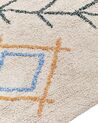 Teppich Baumwolle mehrfarbig 160 x 230 cm geometrisches Muster Kurzflor KUSKAN_840048