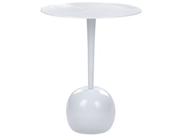 Kovový odkládací stolek bílý EUCLA