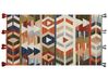 Kelimtæppe multifarvet uld 80 x 150 cm KAGHSI_858187