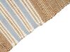 Jute Area Rug 160 x 230 cm Beige and Light Blue MIRZA_847296