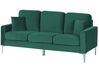 Sofa 3-osobowa welurowa zielona GAVLE_813720