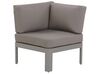 5 Seater Aluminium Garden Corner Sofa Set Grey FERENTINO_777834