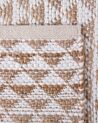 Teppich Baumwolle beige 140 x 200 cm Patchwork Kurzflor TUNCELI_674863