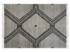 Teppich Baumwolle schwarz / weiss 160 x 230 cm Kurzflor ARBAA_848945