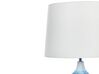 Lampada da tavolo ceramica bianco e azzurro 66 cm GEORGINA_822454