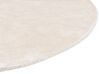 Kulatý viskózový koberec ⌀ 140 cm světle béžový GESI II_837708