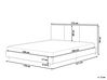 Čalúnená posteľ béžová 160 x 200 cm ALBI_728093