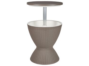 Chladící barový stolek ⌀ 48 cm šedý AISA