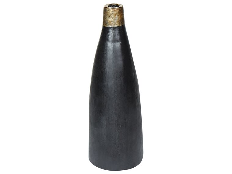 Terracotta Decorative Vase 54 cm Black EMONA_735811