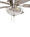 Ceiling Fan with Light Silver with Light Wood SIRAMA_870963