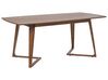 Jedálenský stôl 180 x 90 cm tmavé drevo HUXTER_785771
