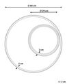 Rattanowe okrągłe lustro ścienne ⌀ 60 cm naturalne PALAU_827870