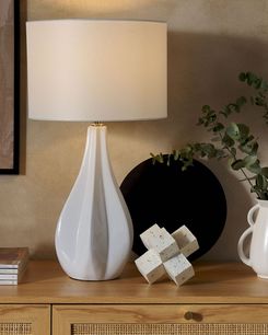 Pöytävalaisin posliini vaalea beige SANTEE Pöytävalaisin posliini vaalea beige SANTEE