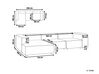 Right Hand 4 Seater Modular Jumbo Cord Corner Sofa Off-White APRICA_907818