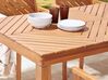 Acacia Wood Garden Dining Table 180 x 90 cm Light BARATTI_869016