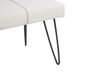 Faux Leather Bedroom Bench White BETIN_789041