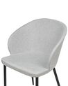 Set of 2 Fabric Dining Chairs Light Grey MASON_883575