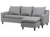 Reversible Fabric Corner Sofa Light Grey ELVENES_712588