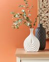 Vaso de cerâmica grés branca 25 cm THAPSUS_734333