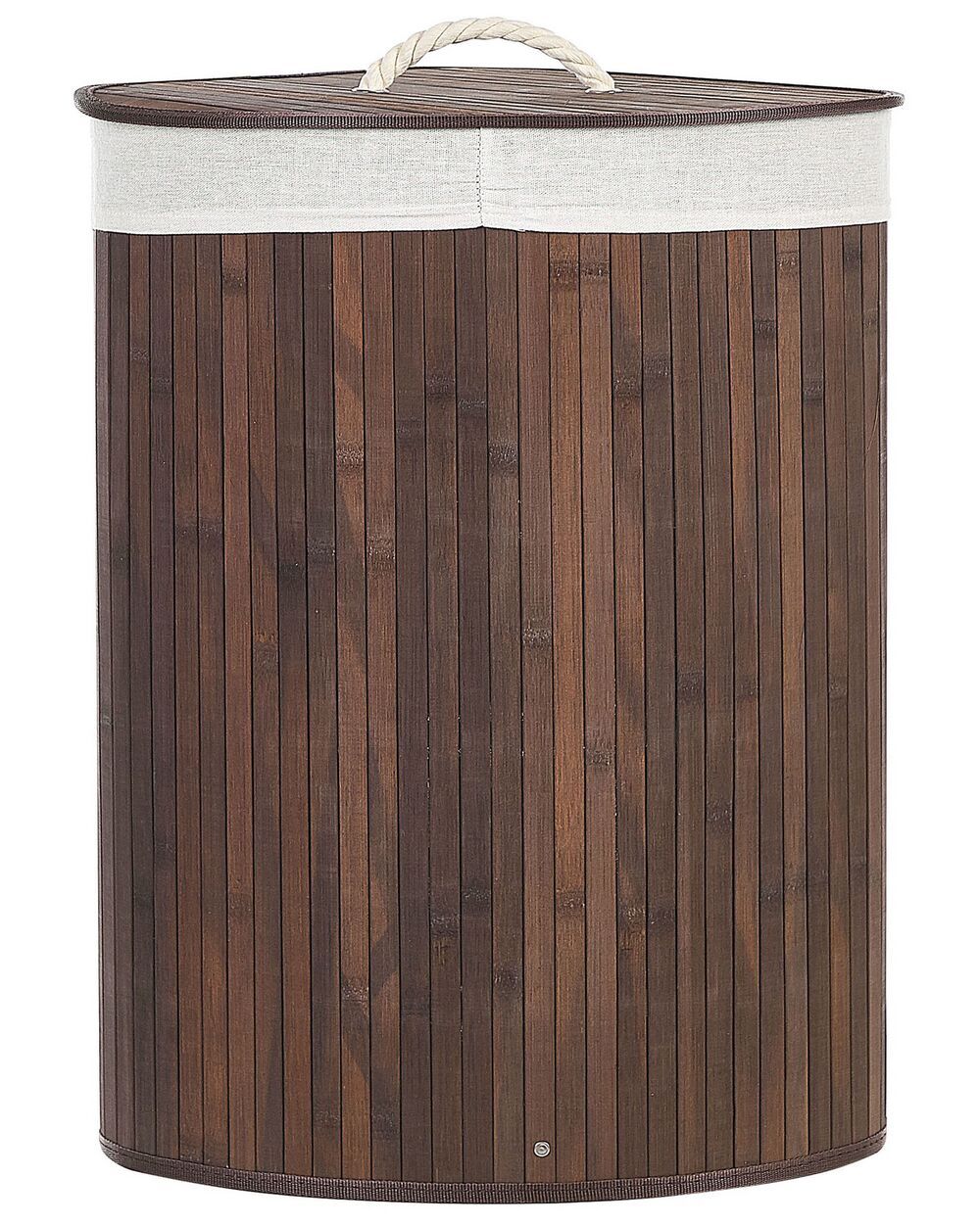 Panier à linge en bambou noir - 40 x 30 x 50 cm - 60 litres - Koning Bamboe