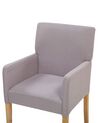 Fabric Dining Chair Light Grey ROCKEFELLER_770989