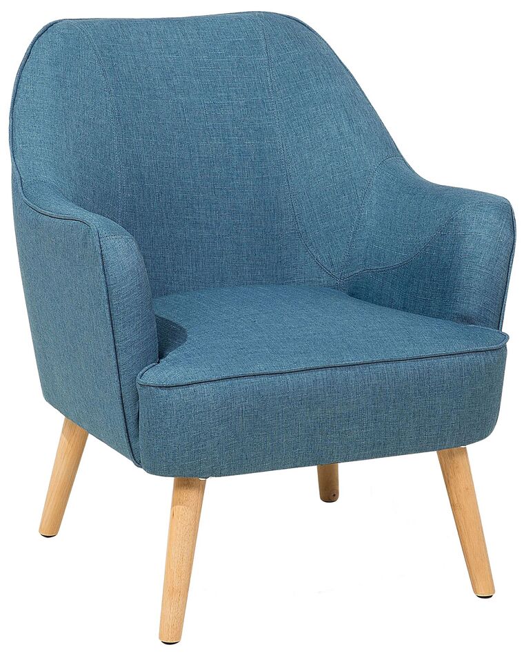 Fabric Armchair Teal Blue LOKEN_549153